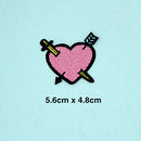 13 Pieces Embroidered Sew Iron on Applique Patch Rainbow Heart Lipstick Patches