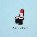 13 Pieces Embroidered Sew Iron on Applique Patch Rainbow Heart Lipstick Patches