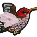 Sequins Rhinestones Beads Bird Patch Applique Iron on Garment Bag Decoration DIY Accessories