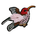 Sequins Rhinestones Beads Bird Patch Applique Iron on Garment Bag Decoration DIY Accessories
