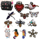 Rhinestone Loveheart Patch Iron/Sew on Applique fit Dress Handbag Shoes DIY Decoration