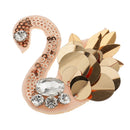 3 Pieces/set Sequins Crystal Swan Patches Embroidered Applique Embellishment Sewing on Clothes Craft