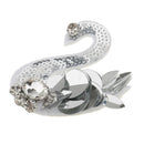 3 Pieces/set Sequins Crystal Swan Patches Embroidered Applique Embellishment Sewing on Clothes Craft