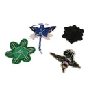 4 Pieces/Set Dragonfly Flower Sequins Rhinestones Beads Brooch Appliques Patches for Clothing Decoration