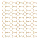 50 Pieces 20mm Split Rings Chains Connector Blank Key Rings 4 Link Chain Alloy Gold