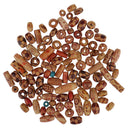100 Pieces Wooden Boho Mixed Large Hole European Beads for Crafts Jewelry Making
