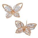 2 Pieces Rhinestone Butterfly Shoe Decorative Buckles Handbag DIY Accessories