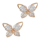 2 Pieces Rhinestone Butterfly Shoe Decorative Buckles Handbag DIY Accessories