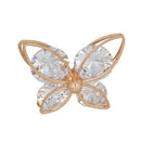 2 Pieces Rhinestone Butterfly Shoe Decorative Buckles Handbag DIY Accessories
