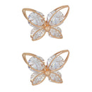 2 Pieces Rhinestone Butterfly Shoe Decorative Buckles Handbag DIY Accessories