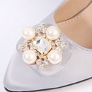 2 Pieces Bridal Wedding Shoes Decoration Crystal Shoe Charm Shoes Clip