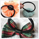 100 Pieces Hair Tie Fixed Glue Buckles DIY Hair Band Bow Headwear Accessories