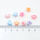 100 Pieces DIY Hair Tie Hair Rope Band Ponytail Scrunchie Holder End Finishing Beads