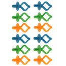 12 Pieces Assorted Color Bobbin Holders Clips Clamps