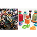 12 Pieces Assorted Color Bobbin Holders Clips Clamps