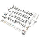 52 Pieces Domestic Sewing Machine Braiding Blind Stitch Darning Foot Presser Feet Kit Set for Brother Singer Janome