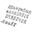52 Pieces Domestic Sewing Machine Braiding Blind Stitch Darning Foot Presser Feet Kit Set for Brother Singer Janome