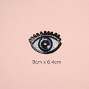 5 Pieces/set Eyes Design Sequins Patches Embroidered Applique Embellishment Sewing on Iron on Clothes Craft