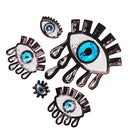 5 Pieces/set Eyes Design Sequins Patches Embroidered Applique Embellishment Sewing on Iron on Clothes Craft