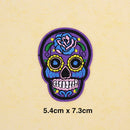8 Pieces Sugar Skull Iron On/Sew Cloth Patch Badge Mexico Day of the Dead Appliques