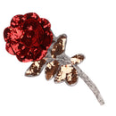 3D Rose Motif Iron/Sew on Embroidered Patch Applique Badge Dress Decoration