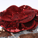 3D Rose Motif Iron/Sew on Embroidered Patch Applique Badge Dress Decoration