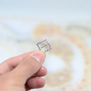 16 Pieces Square Shape Rhinestone Ribbon Buckles Sliders for Wedding Invitation Party Favor Silver 15mm