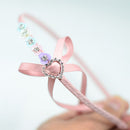 16 Pieces Heart Shape Rhinestone Ribbon Buckles Sliders for Wedding Invitation Party Favor Silver 17x18mm