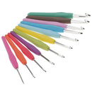 11 Sizes Colorful Crochet Hooks Needles Set with Soft Handle 2.0mm-8mm