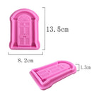 Silicone Door Mould Fondant Cake Decorating Chocolate Sugarcraft Baking Tool