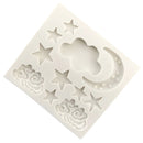 Moon Star Cloud Silicone Mould Sugar Paste Cake Baking Mold Chocolate Candy Gummy Maker Ice Jelly Tray