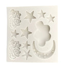 Moon Star Cloud Silicone Mould Sugar Paste Cake Baking Mold Chocolate Candy Gummy Maker Ice Jelly Tray