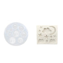 Moon Star Cloud Silicone Mould Sugar Paste Cake Baking Mold Chocolate Candy Gummy Maker Ice Jelly Tray