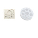 Moon Star Cloud Silicone Mould Sugar Paste Cake Baking Mold Chocolate Candy Gummy Maker Ice Jelly Tray