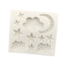 Moon Star Cloud Silicone Mould Sugar Paste Cake Baking Mold Chocolate Candy Gummy Maker Ice Jelly Tray