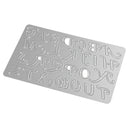 Letters Shape Metal Cutting Dies Cutter Stencil for Scrapbooking Album Paper Card Making DIY