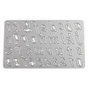 Letters and Numbers Shape Metal Cutting Dies Stencil Scrapbook Paper Card Making Craft Embossing Tool Silver