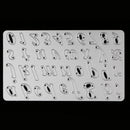 Letters and Numbers Shape Metal Cutting Dies Stencil Scrapbook Paper Card Making Craft Embossing Tool Silver