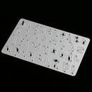 Letters and Numbers Shape Metal Cutting Dies Stencil Scrapbook Paper Card Making Craft Embossing Tool Silver