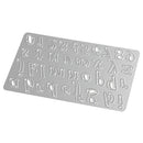 Letters and Numbers Shape Metal Cutting Dies Stencil Scrapbook Paper Card Making Craft Embossing Tool Silver