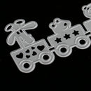 Train Shape Metal Cutting Dies Stencil Scrapbook Paper Card Making Craft Embossing Tool Silver