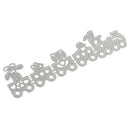 Train Shape Metal Cutting Dies Stencil Scrapbook Paper Card Making Craft Embossing Tool Silver