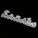 Train Shape Metal Cutting Dies Stencil Scrapbook Paper Card Making Craft Embossing Tool Silver