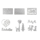 Love Shape Metal Cutting Dies Stencil DIY Scrapbooking Embossing Album Paper Craft Decoration