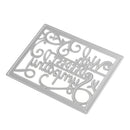 Letters Shape Metal Cutting Dies Stencil Scrapbook Paper Card Making Craft Embossing Tool Silver