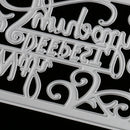 Letters Shape Metal Cutting Dies Stencil Scrapbook Paper Card Making Craft Embossing Tool Silver