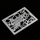 Letters Shape Metal Cutting Dies Stencil Scrapbook Paper Card Making Craft Embossing Tool Silver
