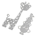 2 Pieces/Set Owl and Giraffe Metal Cutting Dies Stencil DIY Scrapbooking Embossing Album Paper Craft Decoration