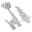 2 Pieces/Set Owl and Giraffe Metal Cutting Dies Stencil DIY Scrapbooking Embossing Album Paper Craft Decoration