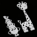 2 Pieces/Set Owl and Giraffe Metal Cutting Dies Stencil DIY Scrapbooking Embossing Album Paper Craft Decoration